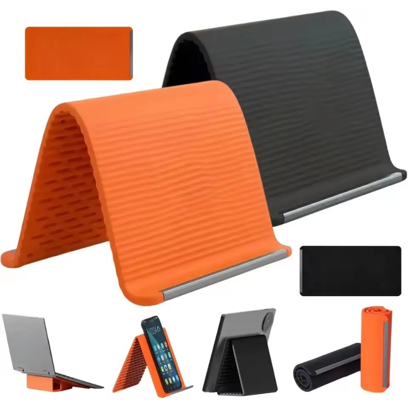 Laptop Tablet Accessories - Elastyczny, składany silikonowy uchwyt na telefon,
