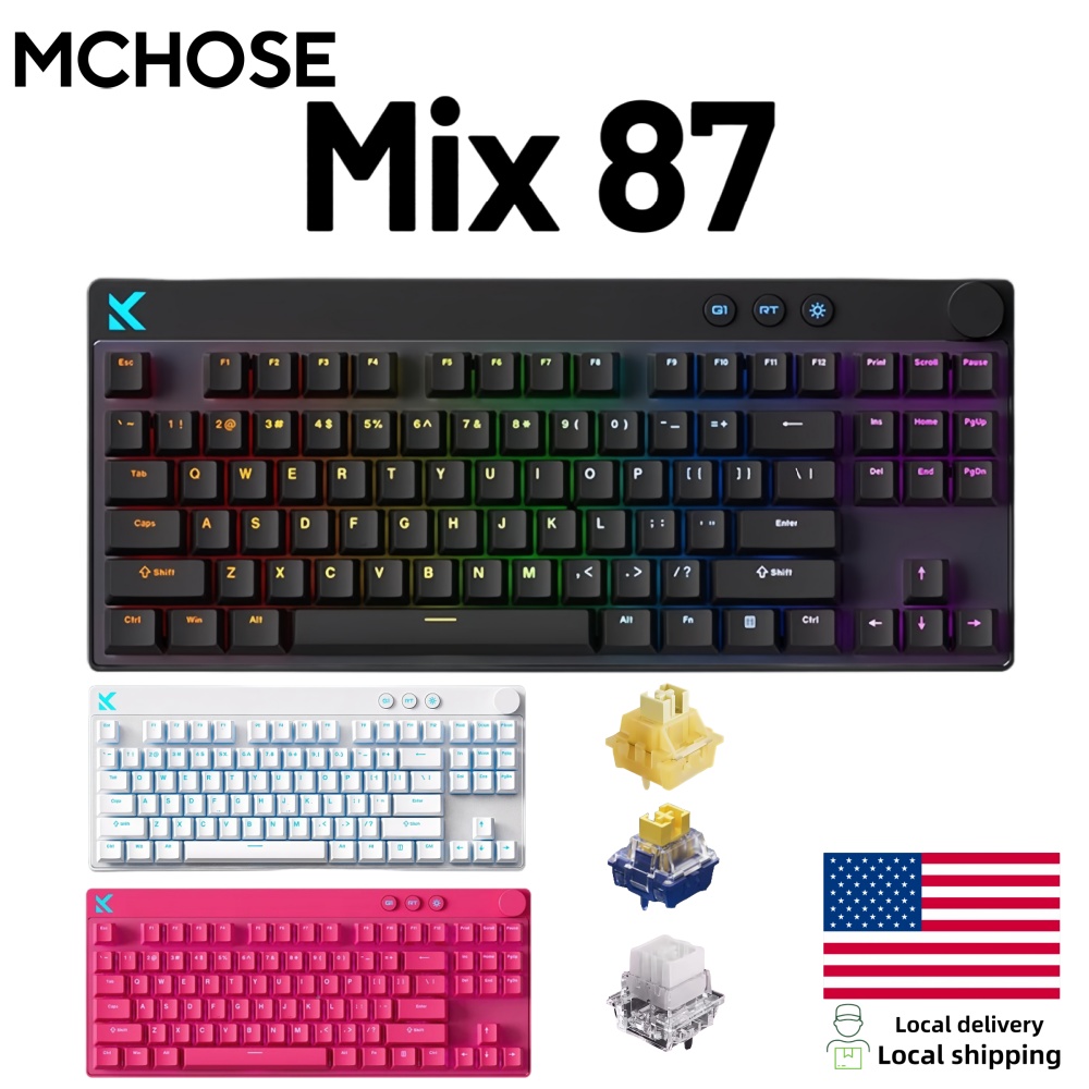 Tablet Accessories Keyboard - Klawiatura magnetyczna Mchose Mix87, przewodowa klawiatura
