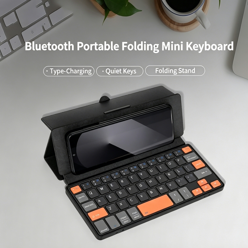 Tablet Accessories Keyboard - Przenośna klawiatura dotykowa z podwójnym Bluetoothem,