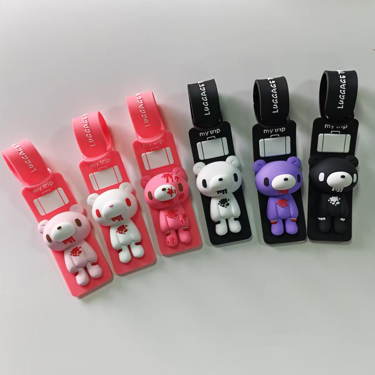 Tablet Cute Accessories - Urocza silikonowa zawieszka do bagażu z
