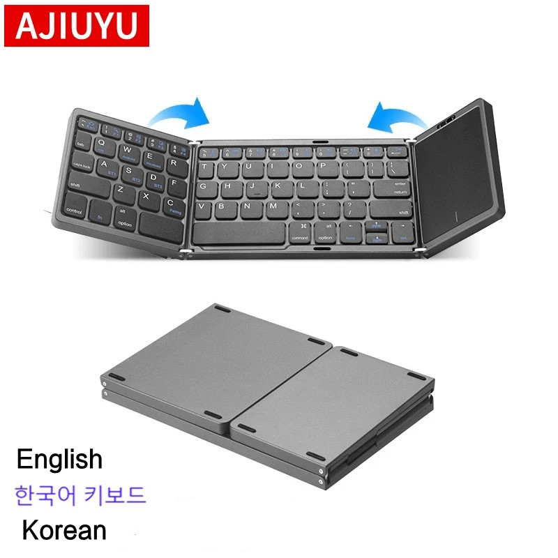 Tablet Accessories Keyboard - Koreańska angielska mini przenośna składana klawiatura