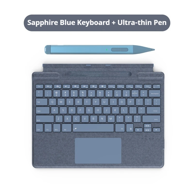 Tablet Accessories Keyboard - Podświetlana klawiatura Bluetooth Word do Microsoft