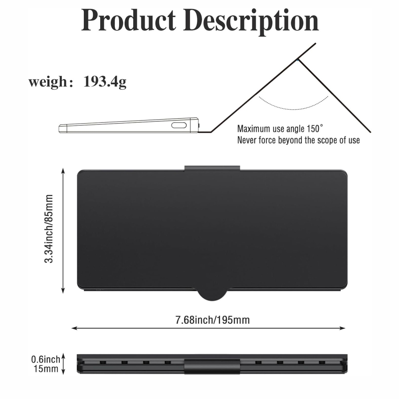 Przenośna klawiatura dotykowa  – Tablet Accessories Keyboard recenzja i cena