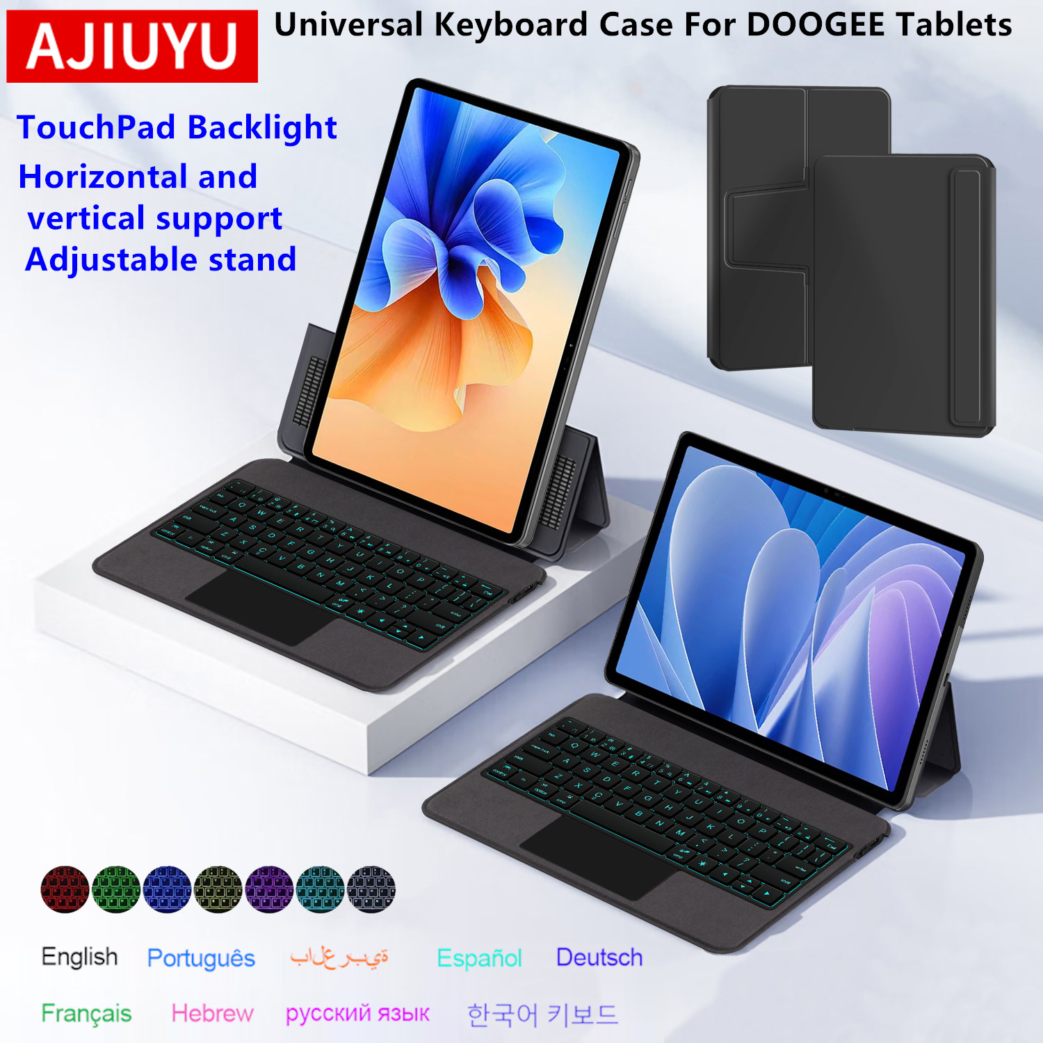 AJIUYU Klawiatura z touchpadem – Tablet Accessories Keyboard recenzja i cena